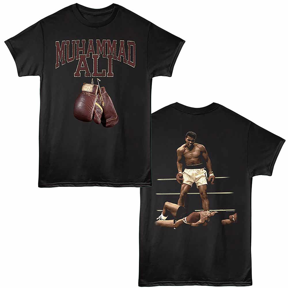 Muhammad Ali - Muhammad Ali Hanging Gloves On Front T-Shirt