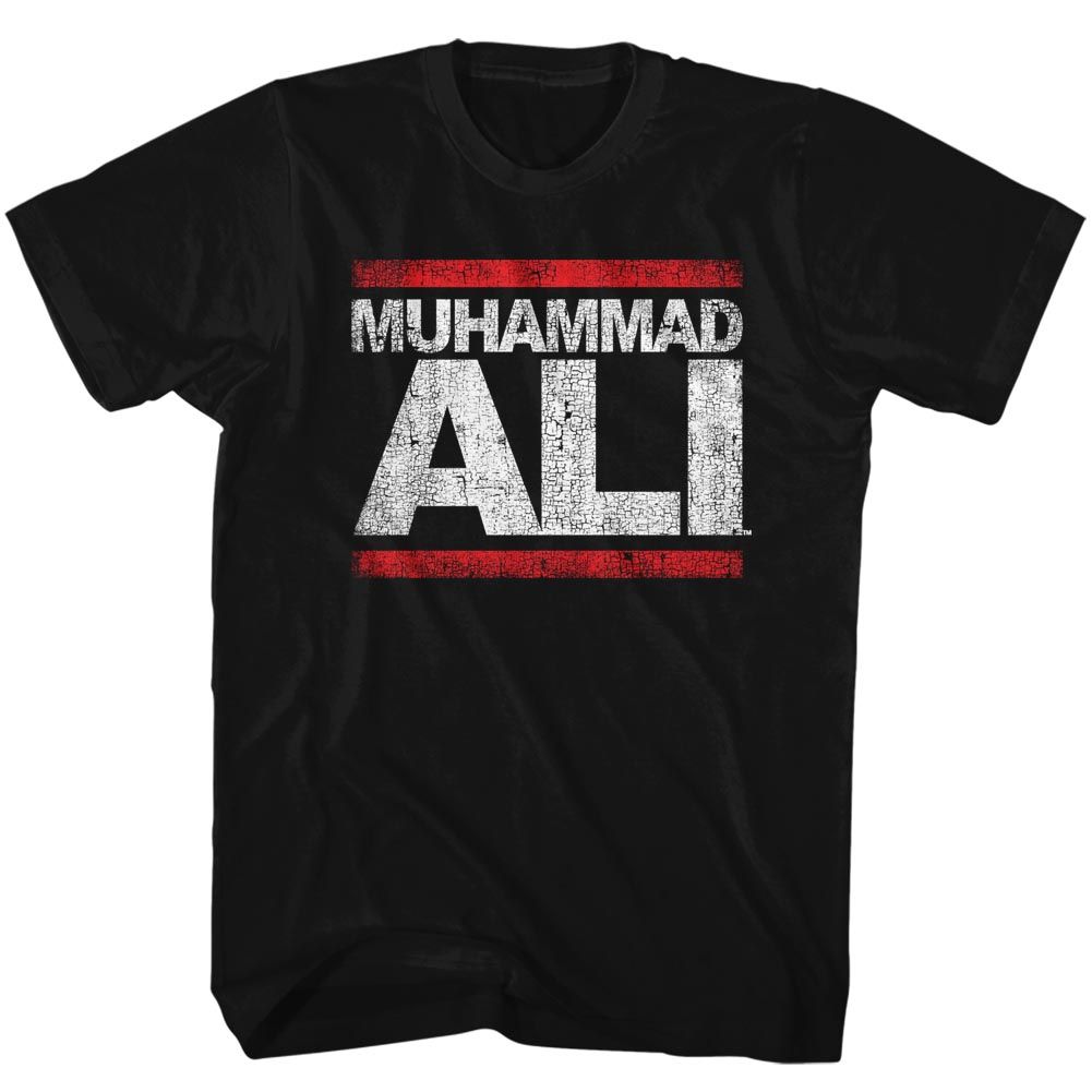 MUHAMMAD ALI-RUN ALI-BLACK ADULT S/S TSHIRT
