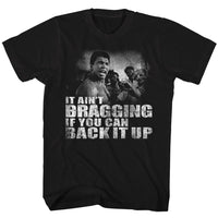 Thumbnail for MUHAMMAD ALI-DISTRESSED BACK IT UP-BLACK ADULT S/S TSHIRT
