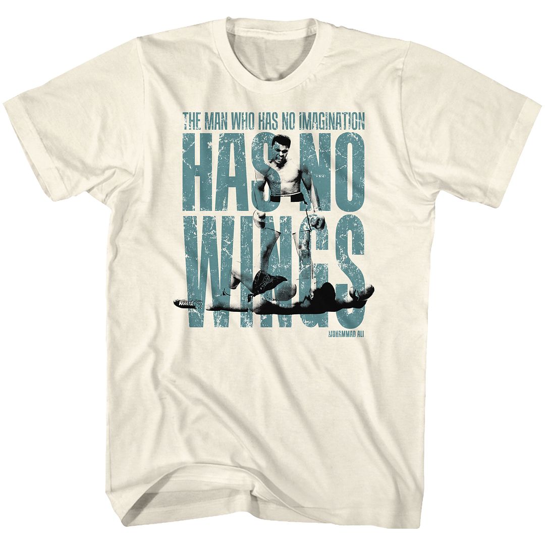 MUHAMMAD ALI-WINGS-NATURAL ADULT S/S TSHIRT