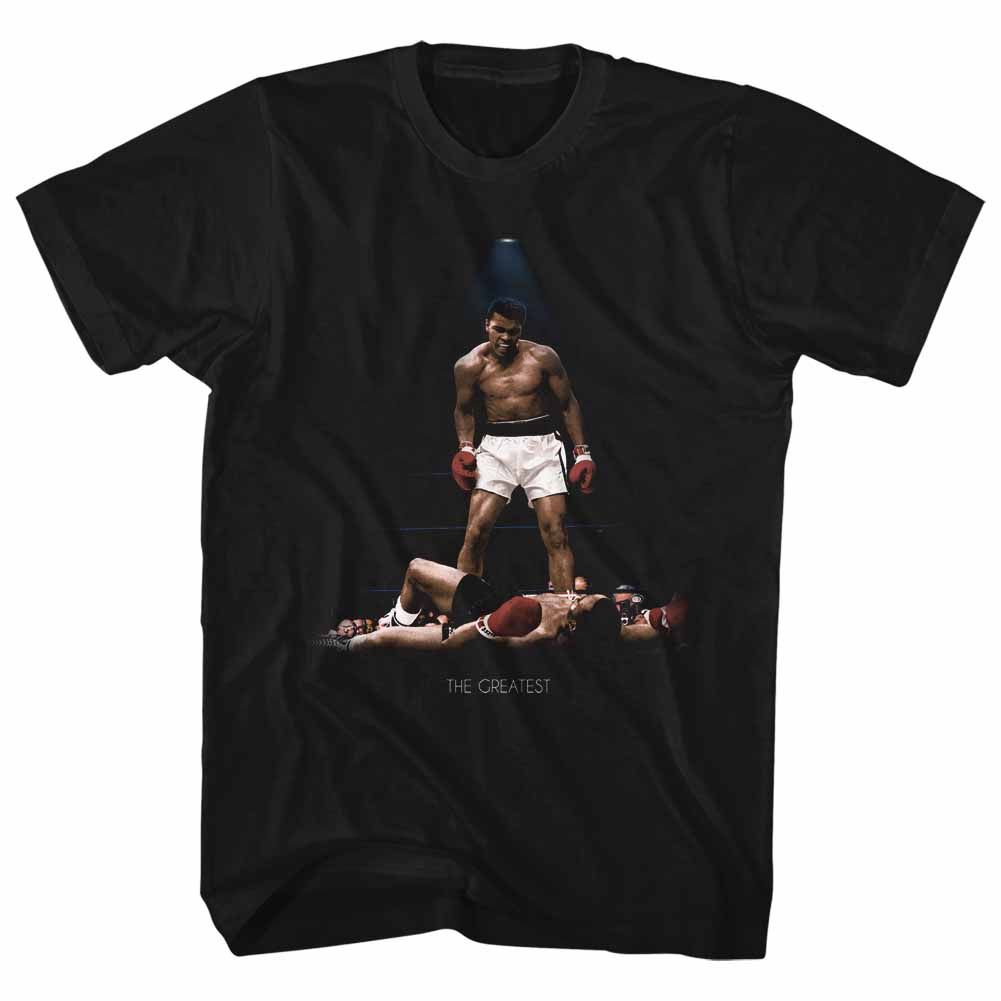 MUHAMMAD ALI-ALL OVER AGAIN-BLACK ADULT S/S TSHIRT