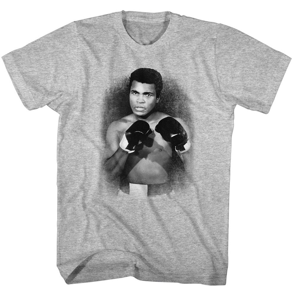 MUHAMMAD ALI-1137-A3-GRAY HEATHER ADULT S/S TSHIRT