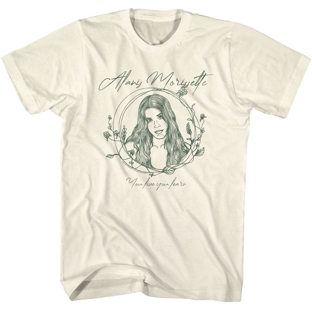 ALANIS MORISSETTE-ALANIS MORISSETTE YOU LEARN SKETCH-NATURAL ADULT S/S TSHIRT