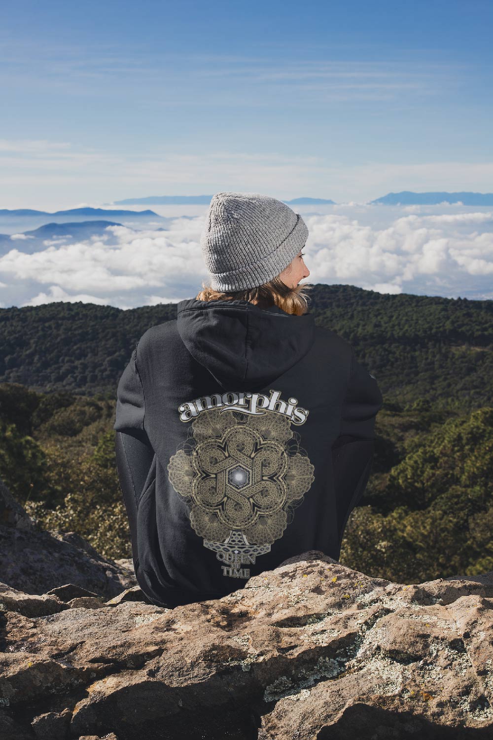 Amorphis Logo Rotonde Ladies Zip Hoodie