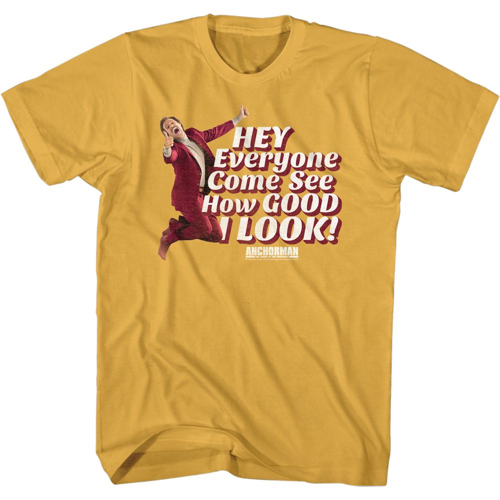 ANCHORMAN-GOOD I LOOK RON-GINGER ADULT S/S TSHIRT