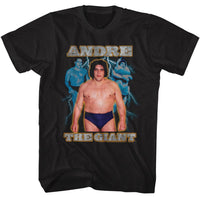 Thumbnail for ANDRE THE GIANT-ANDRE THE GIANT LIGHTNING-BLACK ADULT S/S TSHIRT