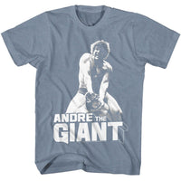 Thumbnail for ANDRE THE GIANT-ANDRE THE GIANT-INDIGO HEATHER ADULT S/S TSHIRT