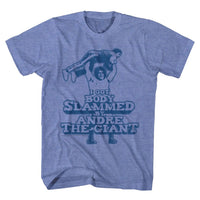 Thumbnail for ANDRE THE GIANT-SLAMMED-LIGHT BLUE HEATHER ADULT S/S TSHIRT