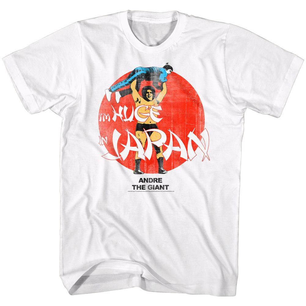 ANDRE THE GIANT-HUGE-WHITE ADULT S/S TSHIRT