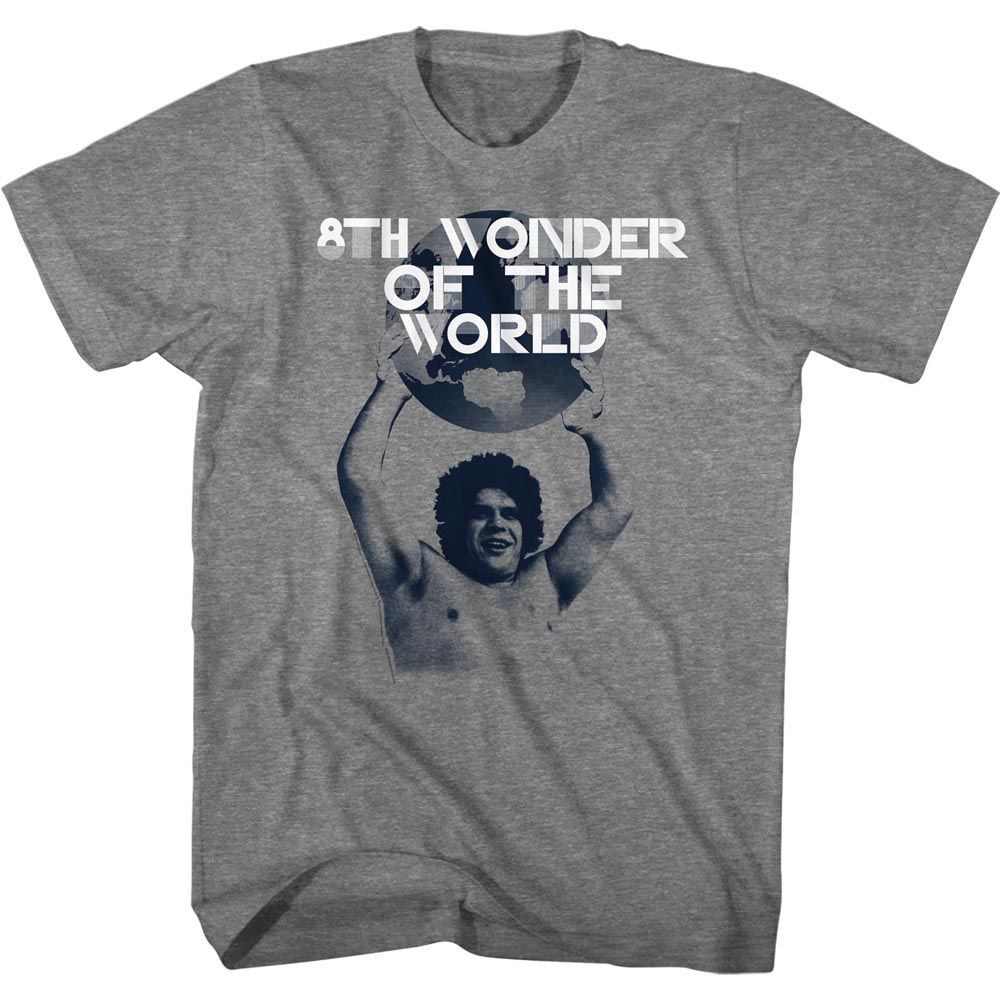 ANDRE THE GIANT-WORLD CUP-GRAPHITE HEATHER ADULT S/S TSHIRT