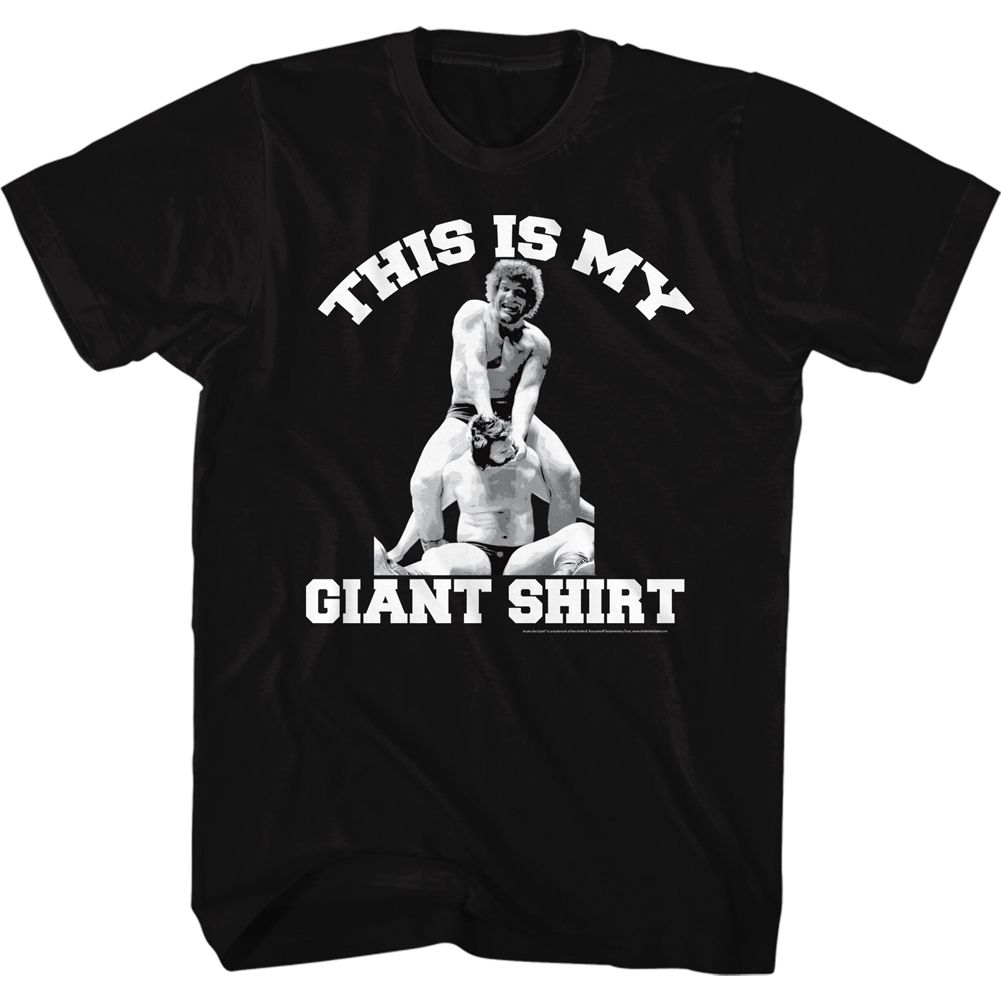 ANDRE THE GIANT-DEATH-BLACK ADULT S/S TSHIRT