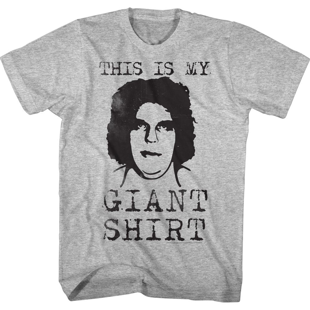 ANDRE THE GIANT-GIANT SHIRT-GRAY HEATHER ADULT S/S TSHIRT
