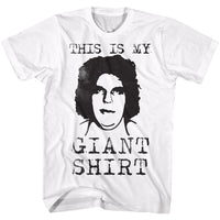 Thumbnail for ANDRE THE GIANT-STRAIGHT OUTTA HERE-WHITE ADULT S/S TSHIRT