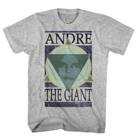 Thumbnail for ANDRE THE GIANT-ANDRE GEOMETRIC-GRAY HEATHER ADULT S/S TSHIRT