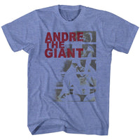 Thumbnail for ANDRE THE GIANT-ANDRE BARS-LIGHT BLUE HEATHER ADULT S/S TSHIRT