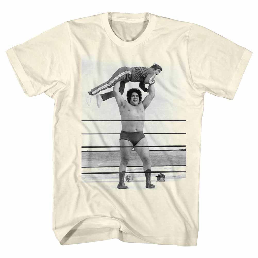 ANDRE THE GIANT-LIGHTWEIGHT-NATURAL ADULT S/S TSHIRT