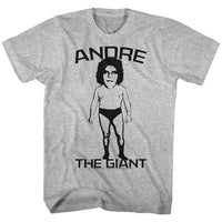 Thumbnail for ANDRE THE GIANT-BIG HEAD-GRAY HEATHER ADULT S/S TSHIRT