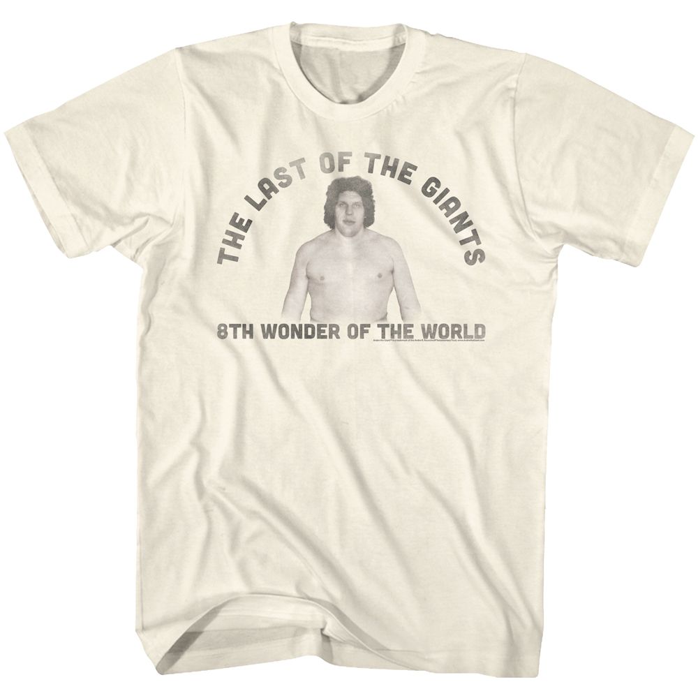 ANDRE THE GIANT-LAST ONE-NATURAL ADULT S/S TSHIRT
