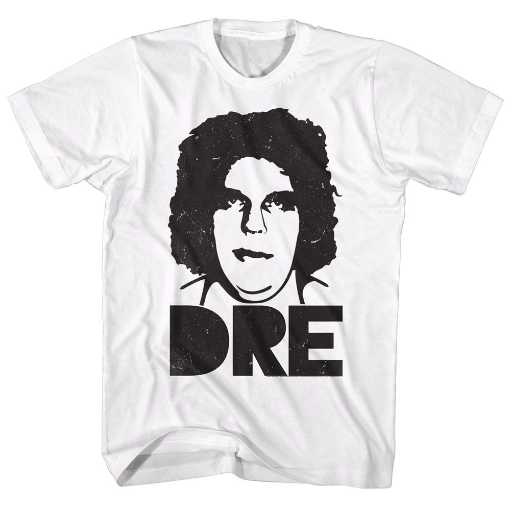 ANDRE THE GIANT-BIG DRE-WHITE ADULT S/S TSHIRT