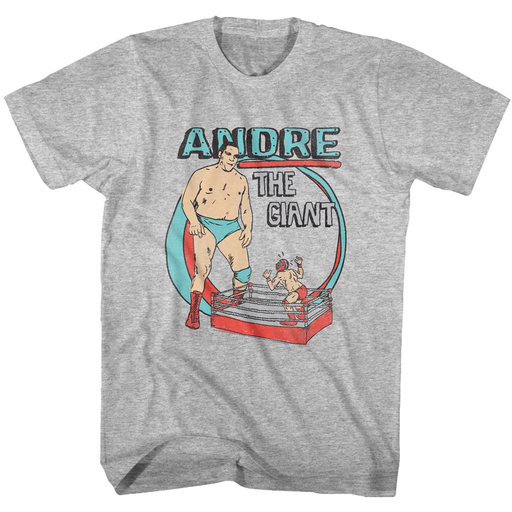 ANDRE THE GIANT-HE BIG-GRAY HEATHER ADULT S/S TSHIRT
