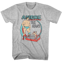 Thumbnail for ANDRE THE GIANT-HE BIG-GRAY HEATHER ADULT S/S TSHIRT