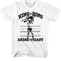 Thumbnail for ANDRE THE GIANT-KING OF THE RING-WHITE ADULT S/S TSHIRT