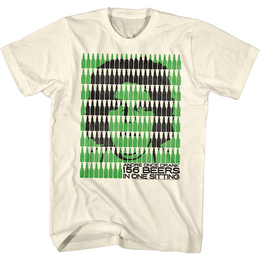 ANDRE THE GIANT-THATS A LOT OF BEER-NATURAL ADULT S/S TSHIRT