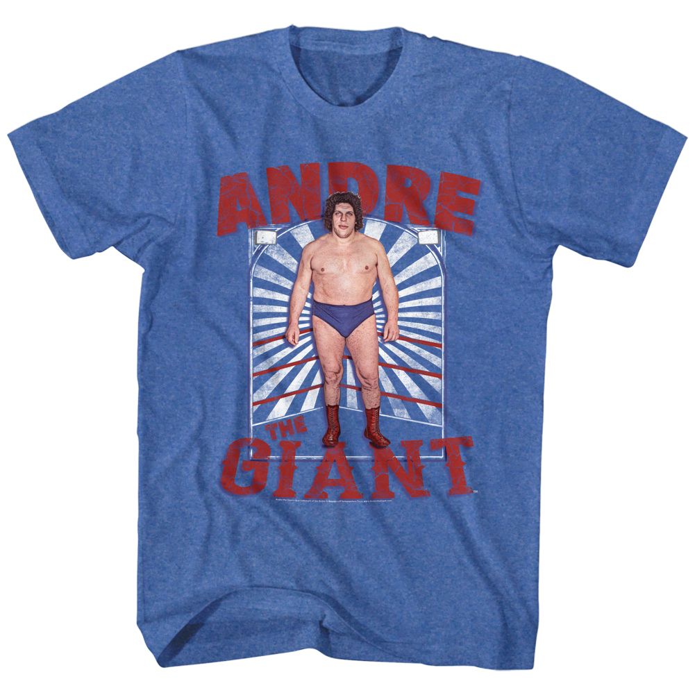 ANDRE THE GIANT-ANDRE RING-ROYAL HEATHER ADULT S/S TSHIRT