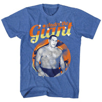 Thumbnail for ANDRE THE GIANT-RETRO GIANT-ROYAL HEATHER ADULT S/S TSHIRT