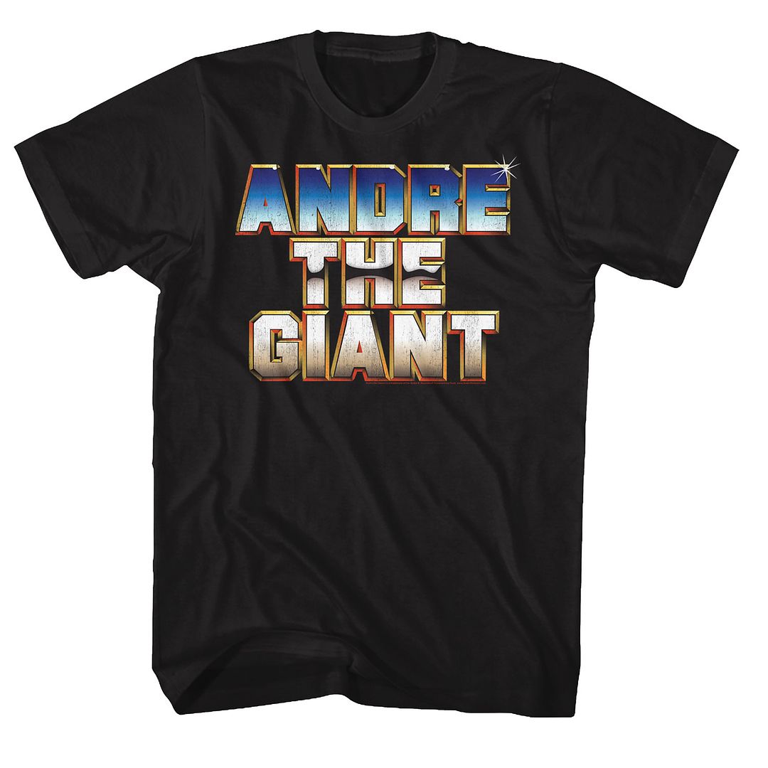 ANDRE THE GIANT-CHROME-BLACK ADULT S/S TSHIRT
