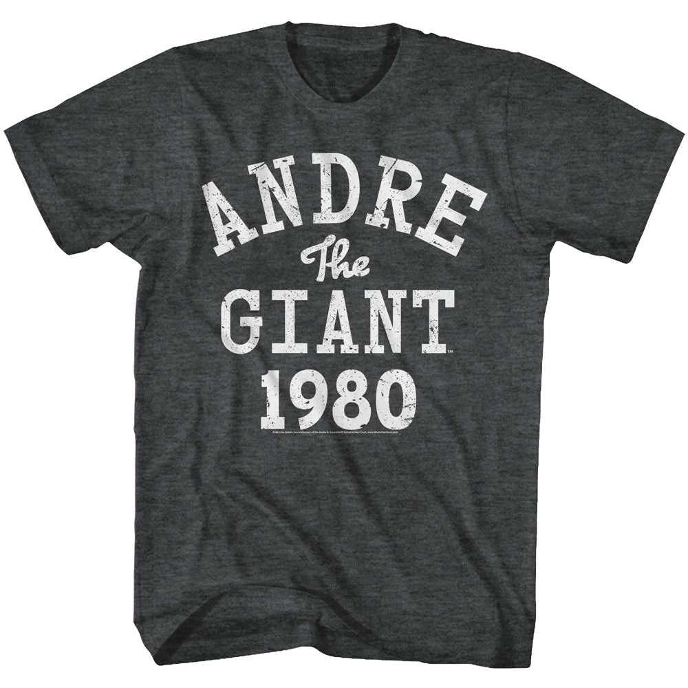 ANDRE THE GIANT-ATG1980-BLACK HEATHER ADULT S/S TSHIRT