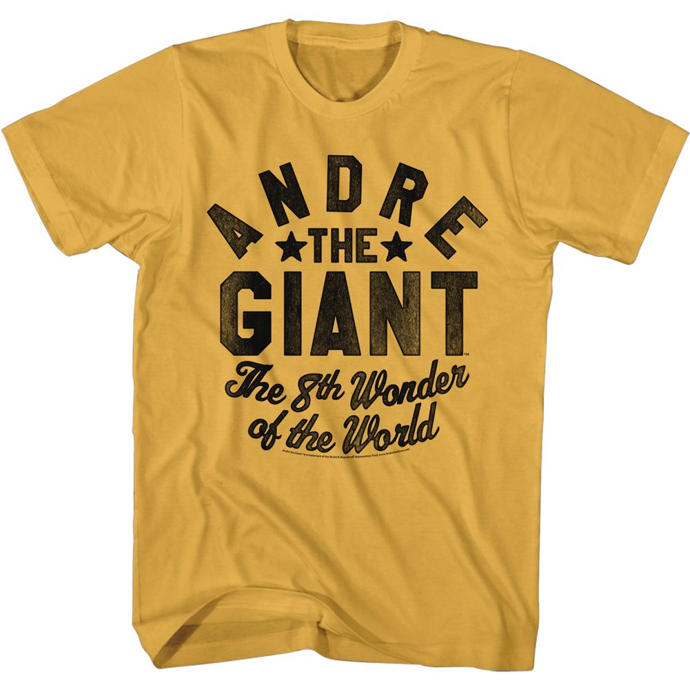 ANDRE THE GIANT-8TH WONDER OF THE WORLD-GINGER ADULT S/S TSHIRT