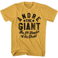 Thumbnail for ANDRE THE GIANT-8TH WONDER OF THE WORLD-GINGER ADULT S/S TSHIRT