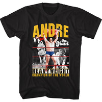 Thumbnail for ANDRE THE GIANT-HEAVYWEIGHT CHAMP-BLACK ADULT S/S TSHIRT
