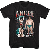 Thumbnail for ANDRE THE GIANT-MULTI SCENE-BLACK ADULT S/S TSHIRT