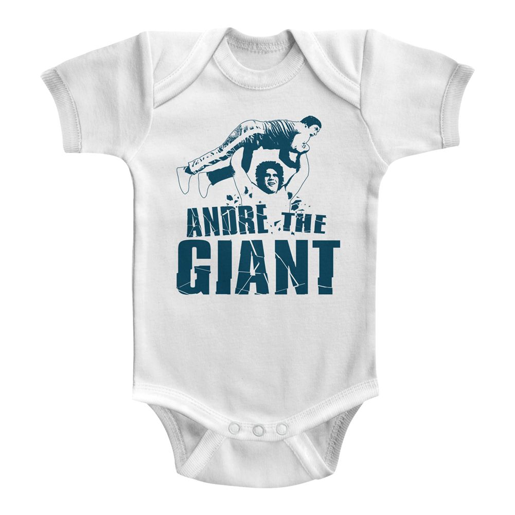 ANDRE THE GIANT-ANDRE THE GIANT-WHITE INFANT S/S BODYSUIT