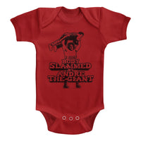 Thumbnail for ANDRE THE GIANT-BODYSLAM-RED INFANT S/S BODYSUIT