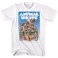 Thumbnail for ANIMAL HOUSE-POSTER TIME-WHITE ADULT S/S TSHIRT