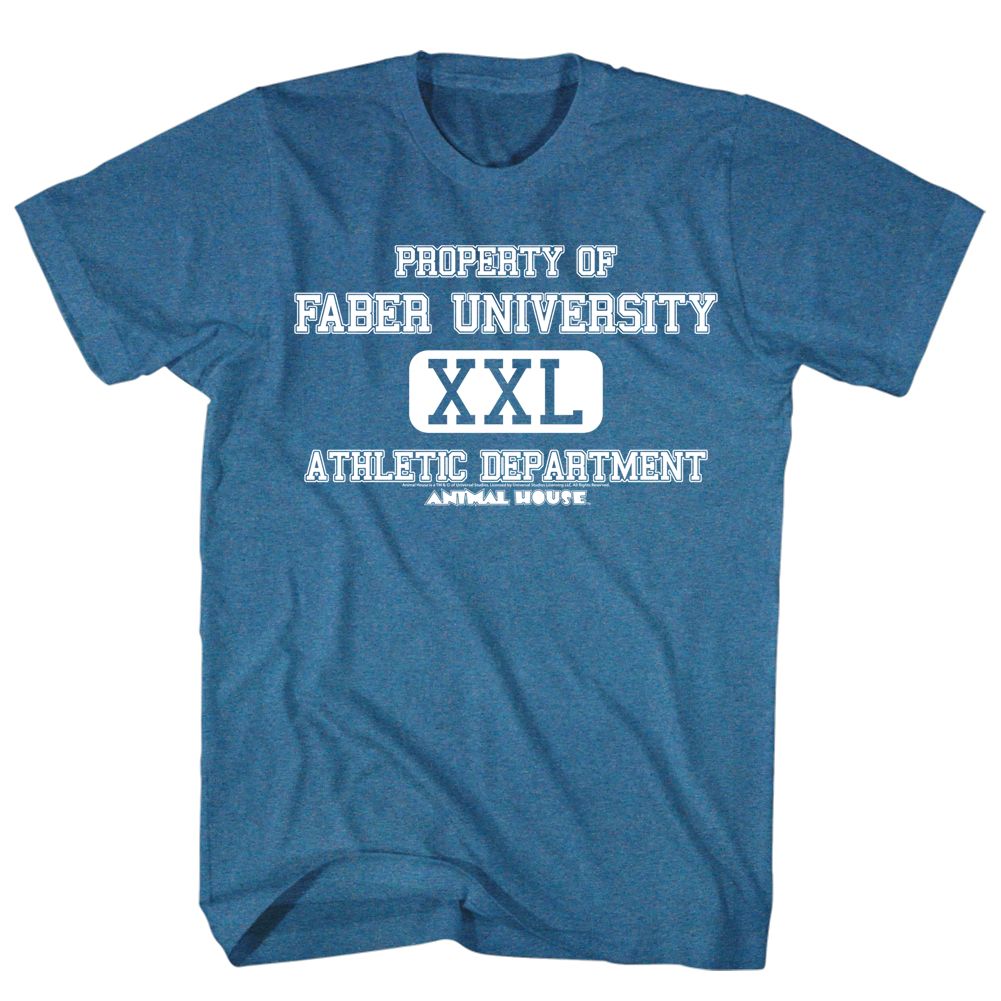 ANIMAL HOUSE-ATHLETIC DEPARTMENT-INDIGO HEATHER ADULT S/S TSHIRT