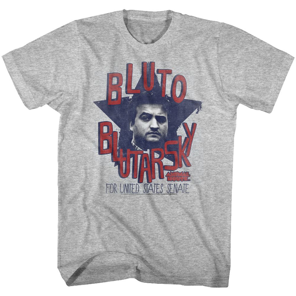 ANIMAL HOUSE-BLUTO 2014-GRAY HEATHER ADULT S/S TSHIRT