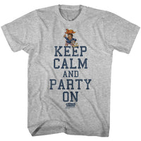 Thumbnail for ANIMAL HOUSE-PARTY ON-GRAY HEATHER ADULT S/S TSHIRT