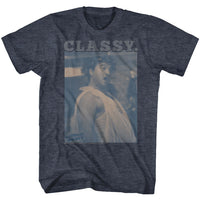 Thumbnail for ANIMAL HOUSE-CLASSY-NAVY HEATHER ADULT S/S TSHIRT