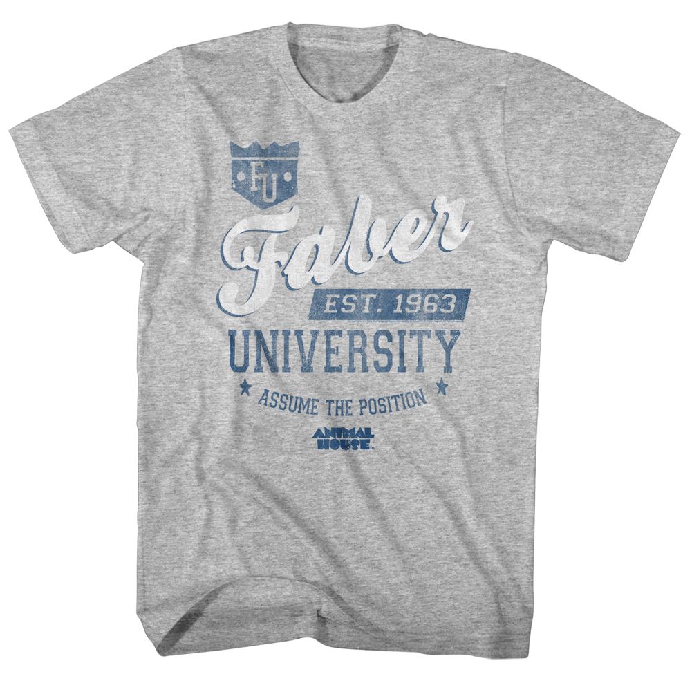 ANIMAL HOUSE-FU-GRAY HEATHER ADULT S/S TSHIRT