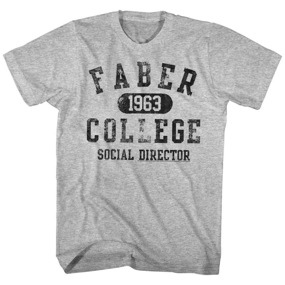 ANIMAL HOUSE-SOCIALDIRECTOR-GRAY HEATHER ADULT S/S TSHIRT