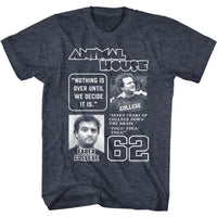Thumbnail for ANIMAL HOUSE-MULTI QUOTE-NAVY HEATHER ADULT S/S TSHIRT