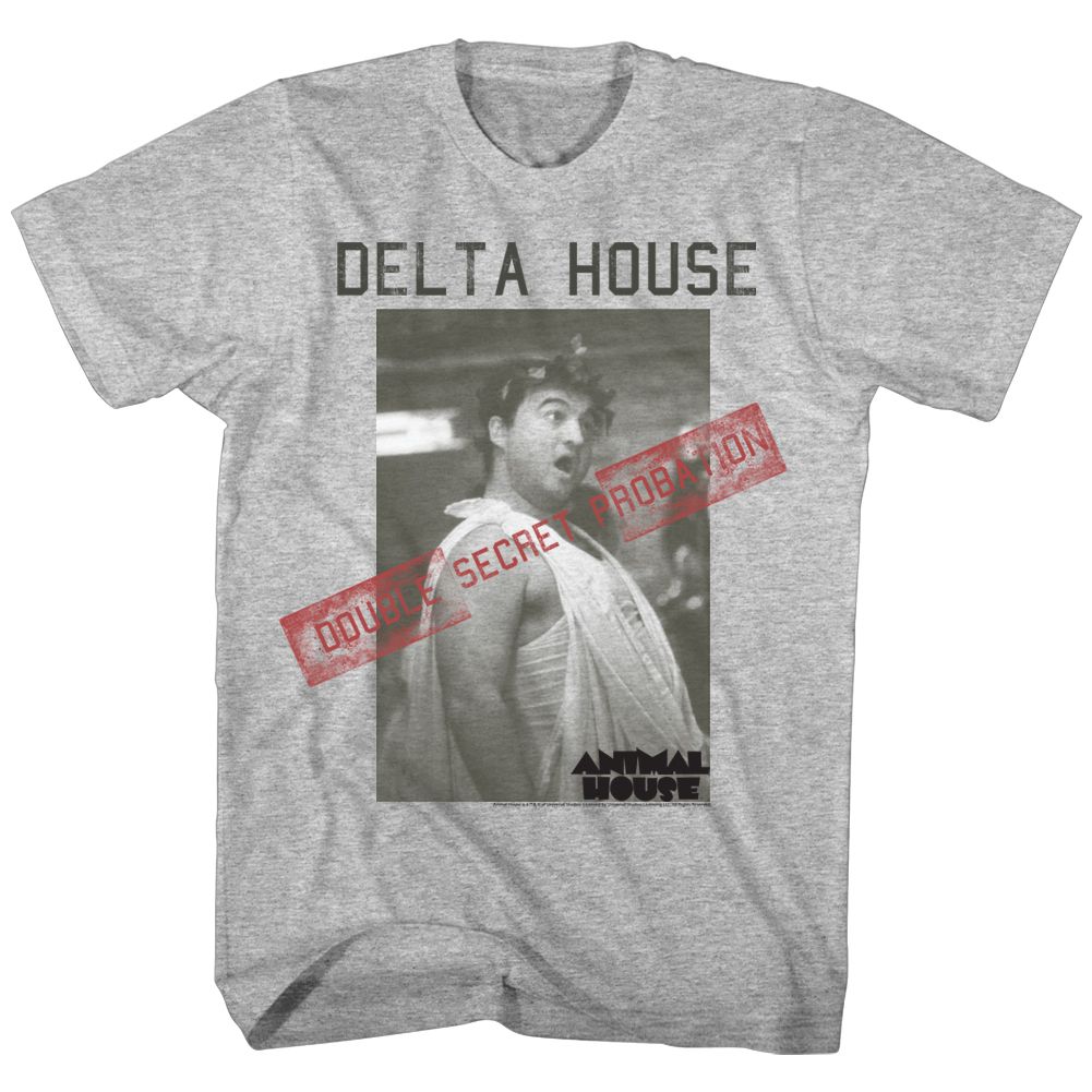 ANIMAL HOUSE-PROBATION-GRAY HEATHER ADULT S/S TSHIRT