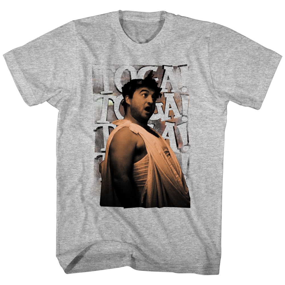 ANIMAL HOUSE-TOGA CHANT-GRAY HEATHER ADULT S/S TSHIRT