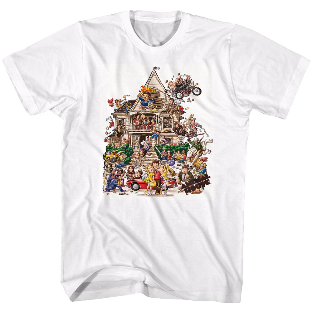 ANIMAL HOUSE-HOUSE-WHITE ADULT S/S TSHIRT