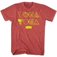 Thumbnail for ANIMAL HOUSE-TOGA2X-RED HEATHER ADULT S/S TSHIRT