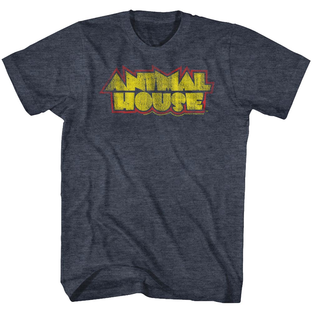 ANIMAL HOUSE-HOUSE FEVER-NAVY HEATHER ADULT S/S TSHIRT